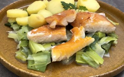 Filet de haddock poché