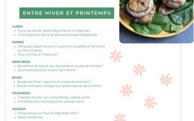 Menu de la semaine