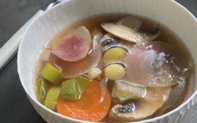 Bouillon de légumes au miso