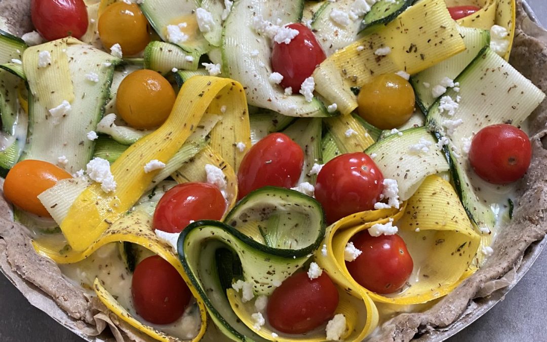 Quiche aux légumes d’été et fêta